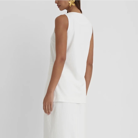 4th & Reckless linen look longline Vest 6 - Picture 3 of 13